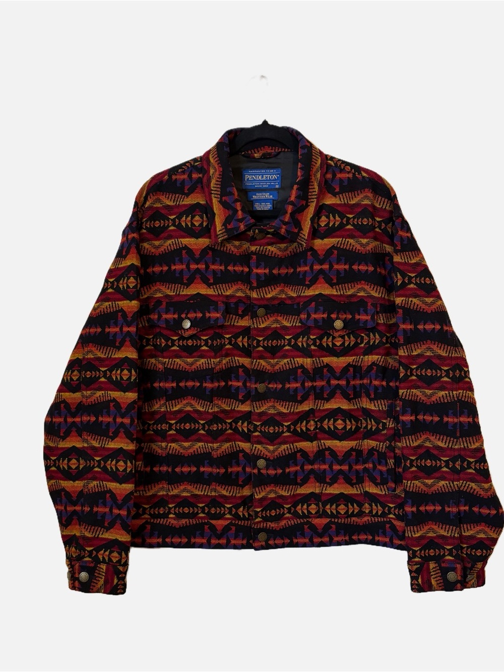 Pendleton Warm Springs Southwestern Navajo Style Geometric Jacket Men’s XL